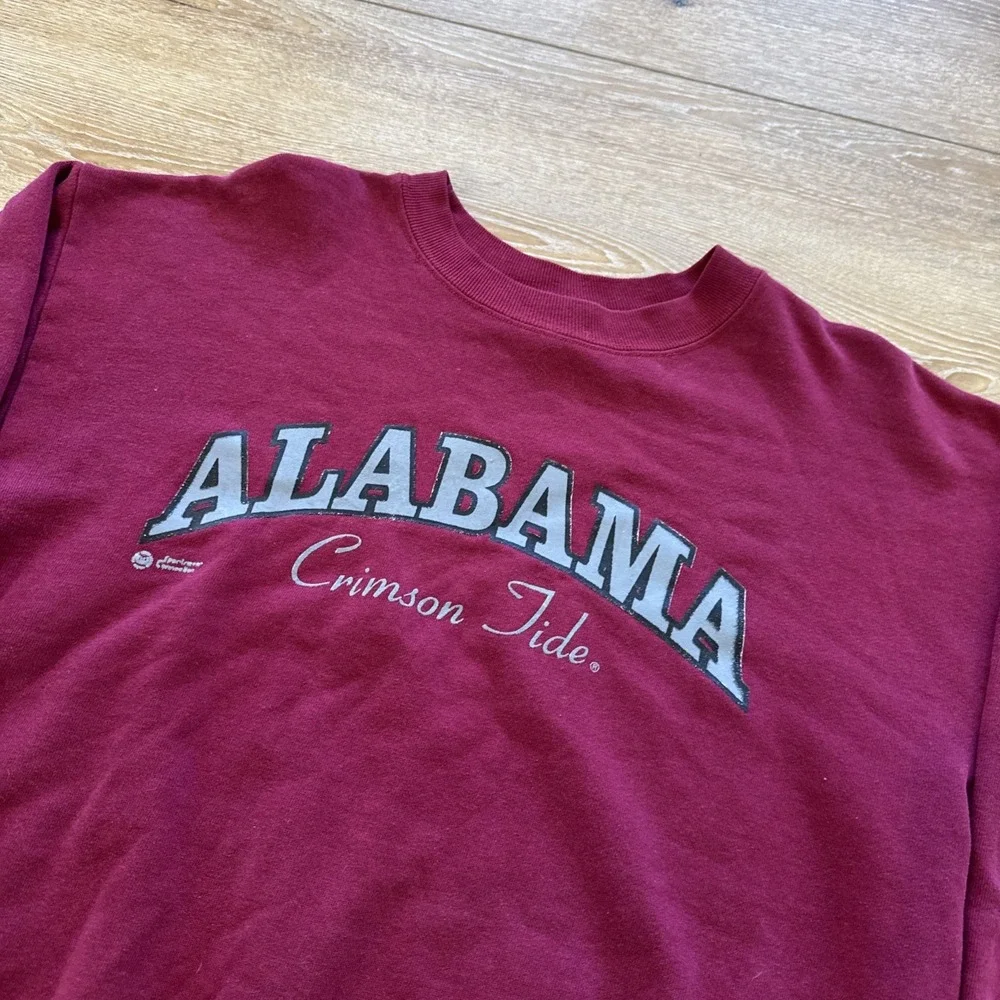 Vintage Alabama Crimson Tide Sweatshirt Mens L 90s‎ Pullover Crewneck Red